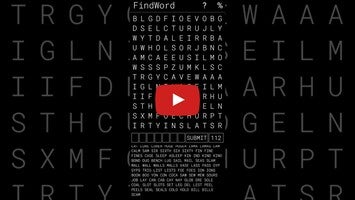 Gameplay video of FindWord 1