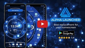 Video about Alpha Hybrid Launcher 4D theme 1