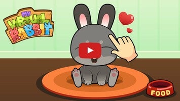 วิดีโอการเล่นเกมของ My Virtual Rabbit - Cute Pet Bunny Game for Kids 1