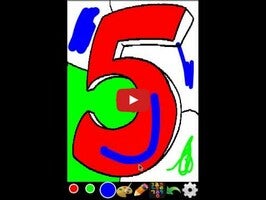 Gameplay video of Coloring book - Numbers 1
