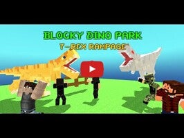 Blocky Dino Park T-Rex Rampage 1 का गेमप्ले वीडियो