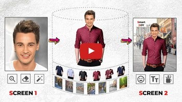 Видео про Man Shirt Photo Suit Editor 1