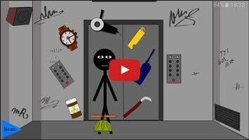 Gameplay video of Stickman escape lift 1
