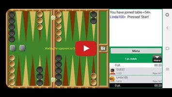 طريقة لعب الفيديو الخاصة ب Backgammon Club1