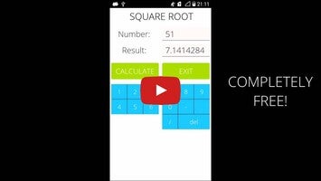 วิดีโอเกี่ยวกับ Square Root Calculator 1