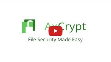 Vídeo de AxCrypt - Protect your files 1