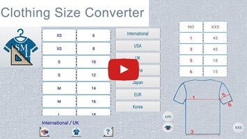 Video about Clothing Size Converter 1