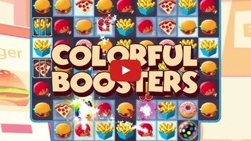 Gameplay video of Crush The Burger Match 3 Game 1