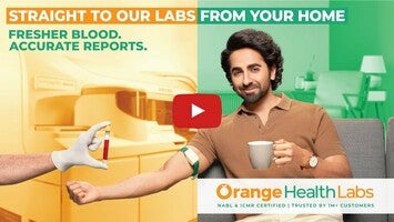 Vídeo de Orange Health Lab Test At Home 1
