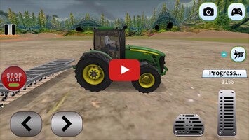 วิดีโอการเล่นเกมของ Modern Tractor Driving Games 1