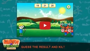 Gameplay video of Math vs. Undead: Math Workout 1