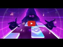 Gameplay video of EDM Piano - Magic Fire Tiles 1