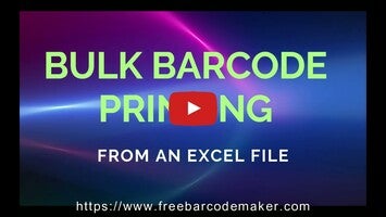 فيديو حول Free Barcode Maker Software1