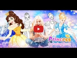 Gameplay video of Princess Color by Number Game 1