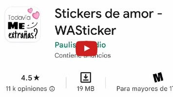 Video about Stickers de amor - WASticker 1