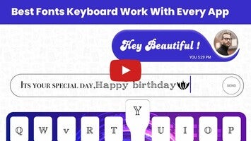 วิดีโอเกี่ยวกับ Fonts Keyboard 1