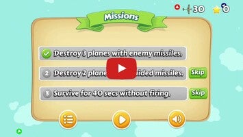 Video gameplay AirRush : Missiles War Plane Attack & Escape 1