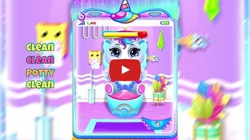 Video gameplay Cute Unicorn Daycare Toy Phone 1