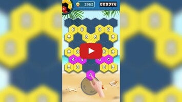 วิดีโอการเล่นเกมของ Merge Block-2048 Hexa puzzle 1