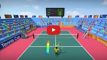 طريقة لعب الفيديو الخاصة ب 3D Tennis Cup1
