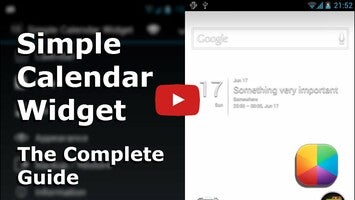 Vídeo de Simple Calendar Widget 1