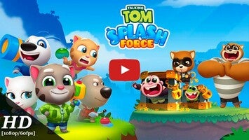 Talking Tom Splash Force 1 का गेमप्ले वीडियो