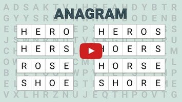 วิดีโอการเล่นเกมของ Anagram - Classic Puzzle Game 1