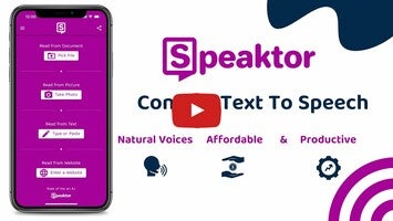 วิดีโอเกี่ยวกับ Speaktor 1