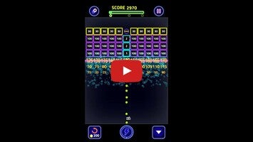 Gameplay video of Brick Breaker Glow 1