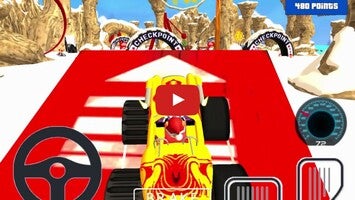 Video gameplay Cat Race Car Snow Drift Stunts 1