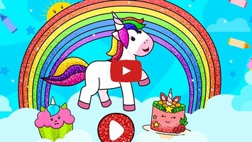 Vídeo de gameplay de Unicorn Coloring Games 1