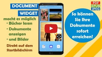 Video über Document Widget View PDF JPG EPUB on home screen 1