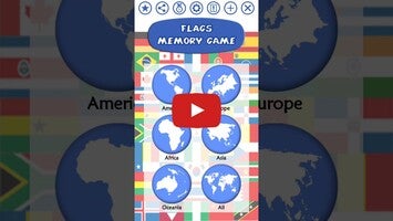 วิดีโอการเล่นเกมของ Flags Memory Game 1