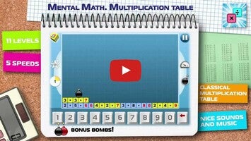 Video about Math: Multiplication table 1