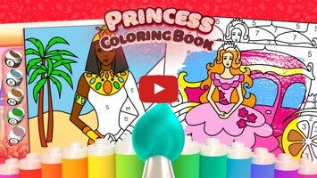 Video about Pretty Princess Coloring Book 1