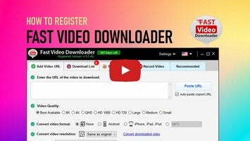 Video about Fast Video Downloader 1