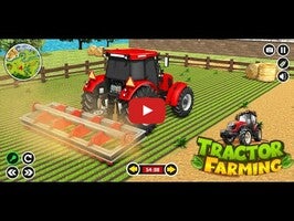 Video gameplay Tractor Driving Farming Sim 1