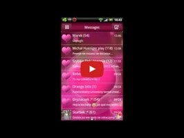 GO SMS Pro Theme Hearts1 hakkında video