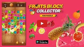 Gameplay video of Fruits Block Collector 1