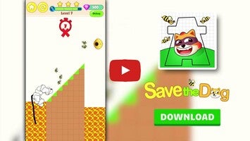 Gameplay video of Save the Dog - Draw to Save 1