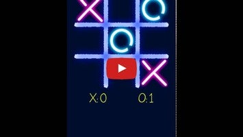 Video gameplay Glow Tic Tac Toe 1