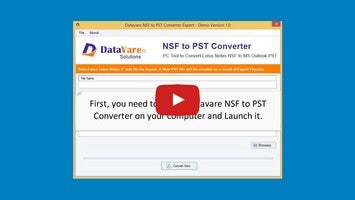 Video about DataVare NSF to PST Converter Expert 1