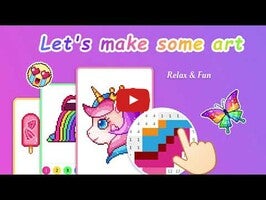 วิดีโอการเล่นเกมของ Pixel Coloring-Color by number 1