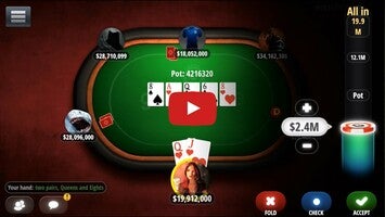 طريقة لعب الفيديو الخاصة ب Poker Texas Holdem1