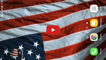 วิดีโอเกี่ยวกับ American Flag Live Wallpaper 1