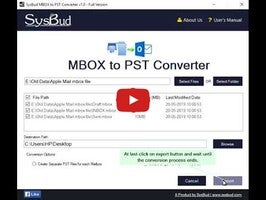 SysBud MBOX to PST Converter1動画について