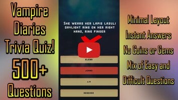 Vídeo-gameplay de Vampire Diaries Quiz Trivia 1