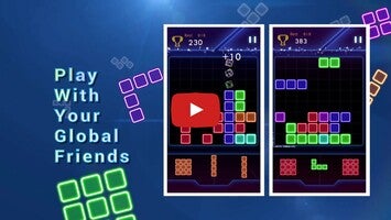 Gameplay video of Glow Block Puzzle 1