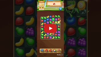 Gameplay video of Fruit matching 3 pluzzle game 1