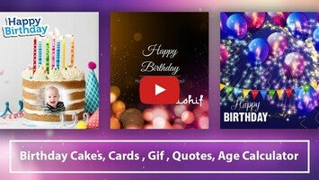 วิดีโอเกี่ยวกับ Birthday Cake with Name, Photo 1